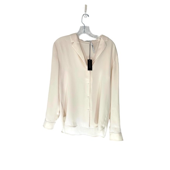 Aritzia Tops - Aritzia Babaton Birch Monocle Long Sleeve Button Up Blouse Size S